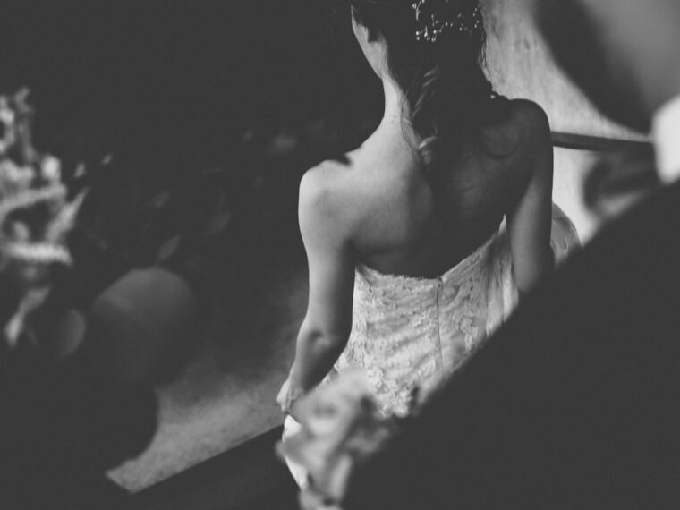 Photo black white dress